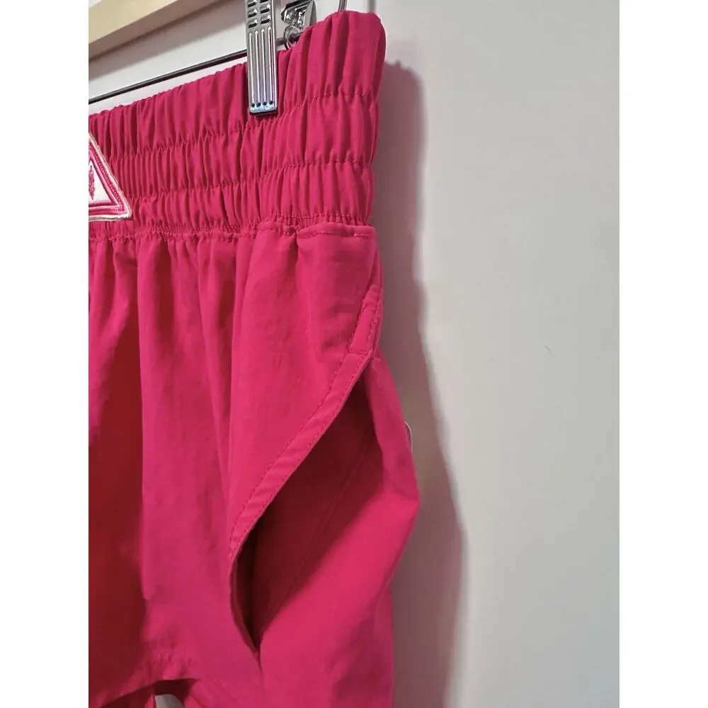 Free People Movement Women’s Pink Athletic Shorts L Pull-On Pockets